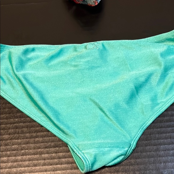 OP Pink and Blue Swim Set with Ruffled Bandeau Top - Picture 11 of 12